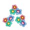 BaZooples Iron-on Patch Applique/Patch Flower Cluster Pack of 3